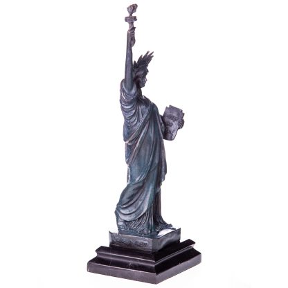 Bronzefigur Freiheitsstatue mit grüner Patina 32x12x10cm (Kopie) – Bild 4