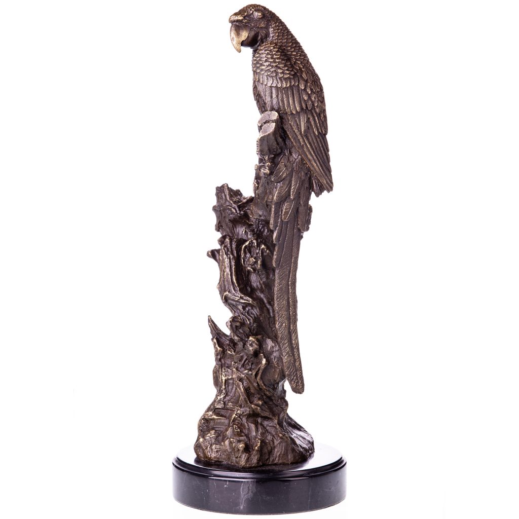 Bronzefigur Papagei 40x20x17cm