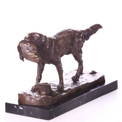 Bronze Figur "Jagdhund" 17x28x11cm – Bild 3