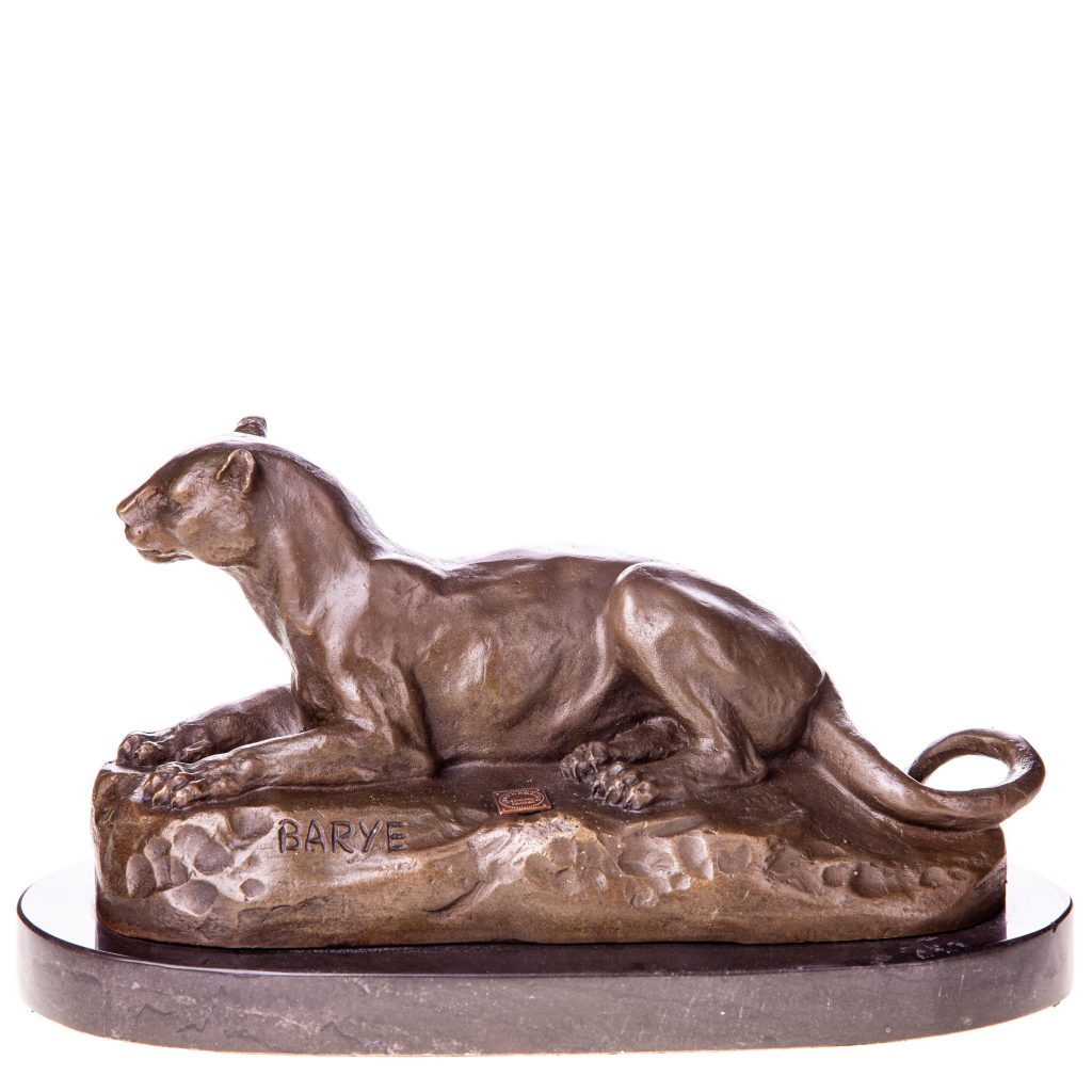 Bronzefigur Löwin 13x24x