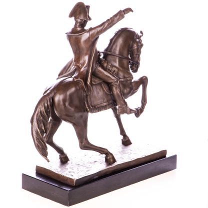 Bronzefigur Kaiser Napoleon auf Pferd 36x33x14cm2