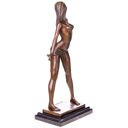 Erotische Bronzefigur weiblicher Akt 49x25x14cm2