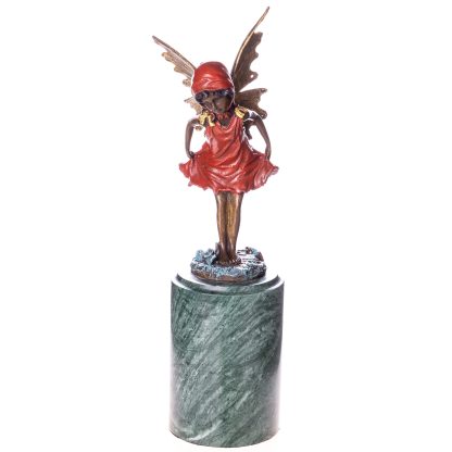 Farbige-Bronzefigur-Elfe-31x9x9cm