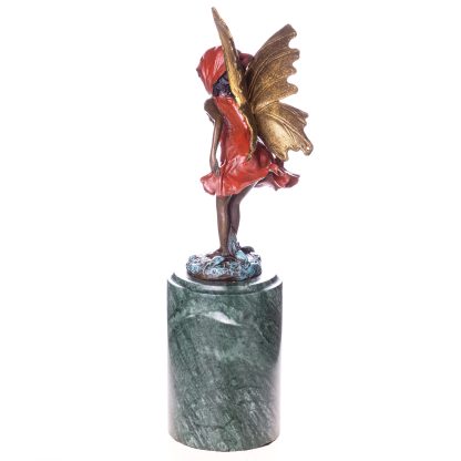 Farbige-Bronzefigur-Elfe-31x9x9cm2