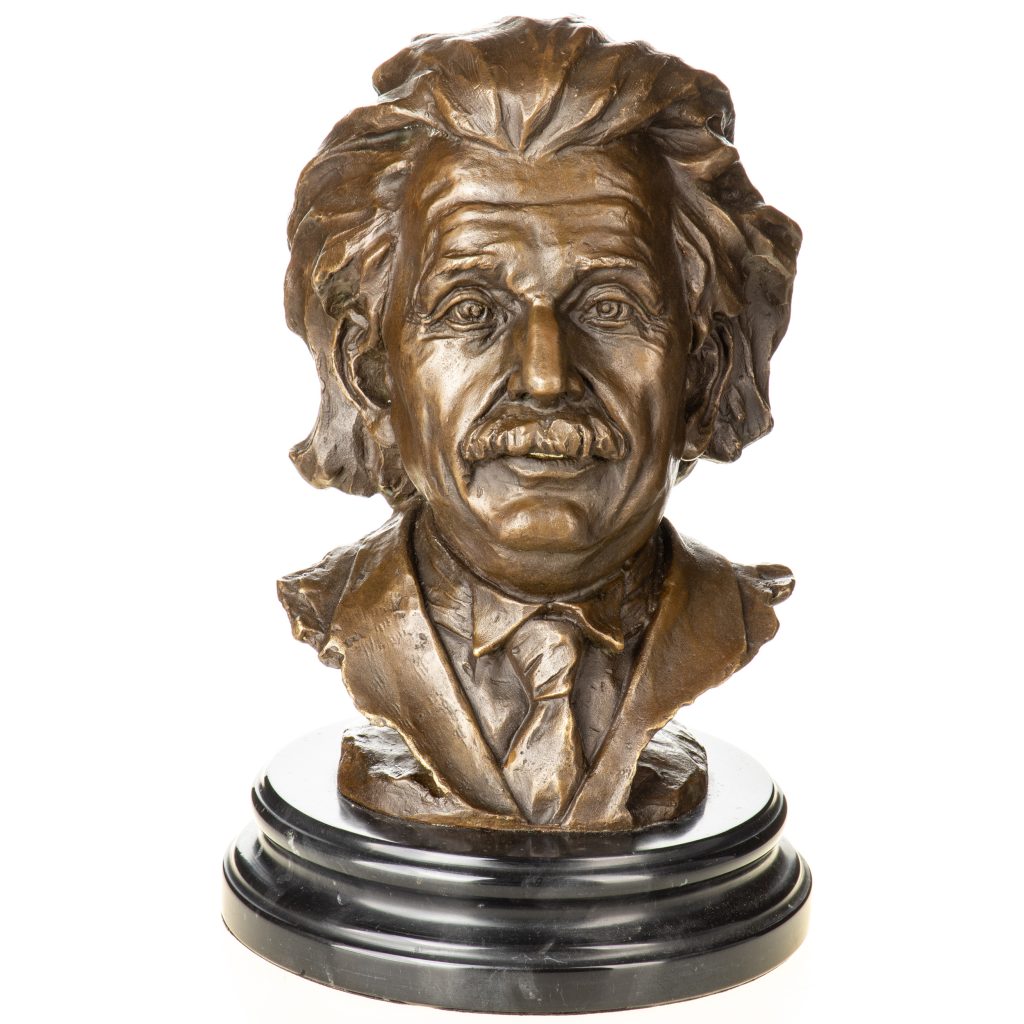 Bronzefigur-Bueste-Albert-Einstein-32x20x20cm