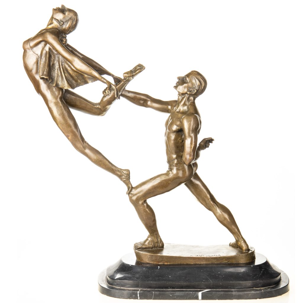 Bronzefigur Tanzendes Paar 60x57x23cm