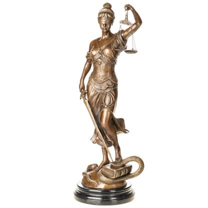 Bronzefigur Justitia 49x22x16cm2