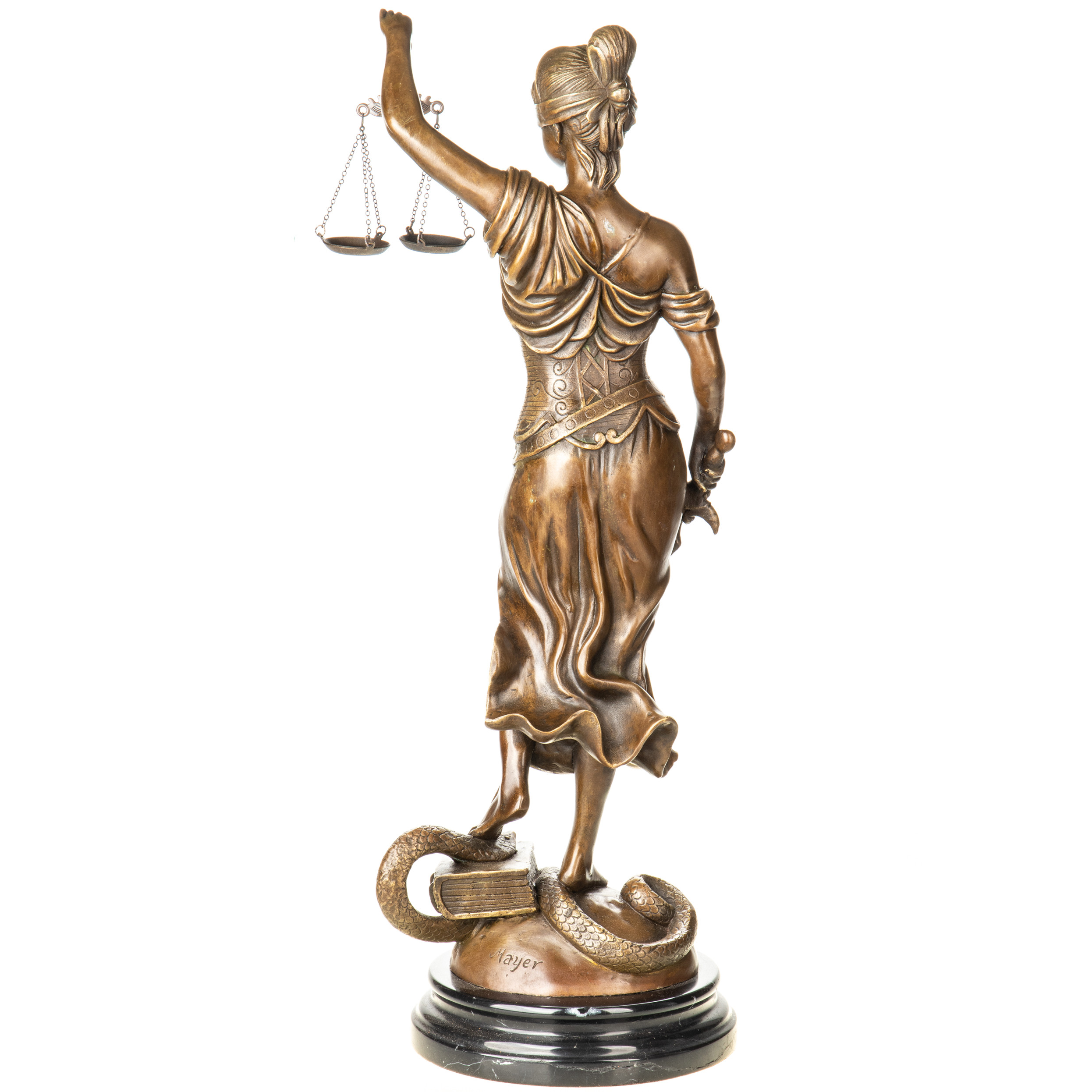 Bronzefigur Justitia 49x22x16cm4 Bronzefigur Justitia 49x22x16cm – Bild 4
