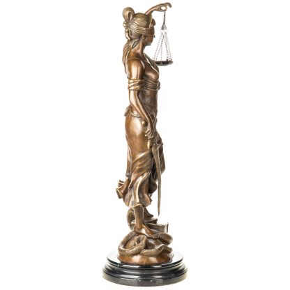 Bronzefigur Justitia 49x22x16cm – Bild 5