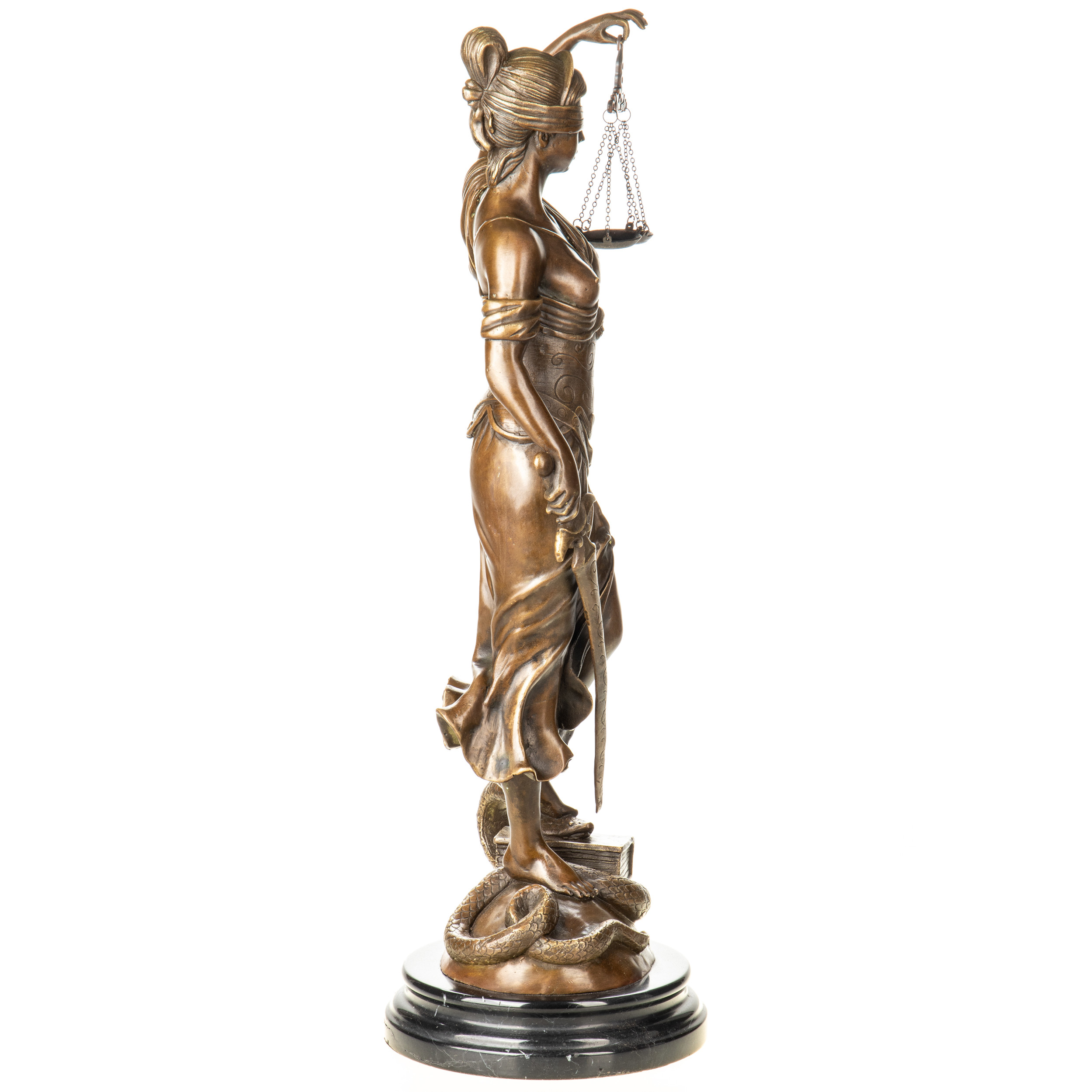 Bronzefigur Justitia 49x22x16cm5 Bronzefigur Justitia 49x22x16cm – Bild 5