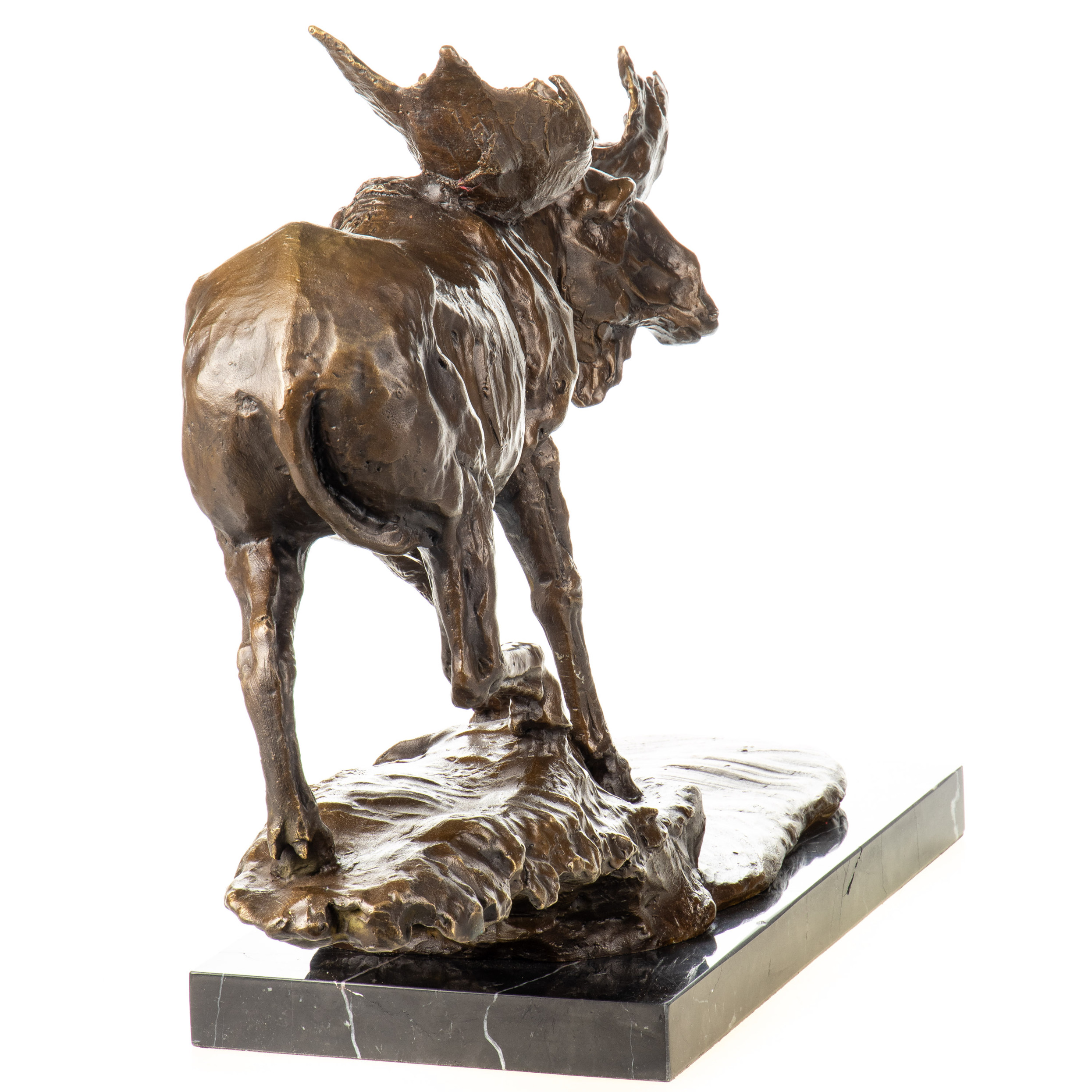 Bronzefigur Elch 38x52x19cm2 Bronzefigur Elch 38x52x19cm2
