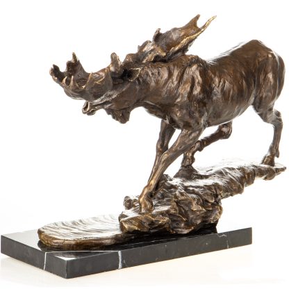 Bronzefigur Elch 38x52x19cm – Bild 3