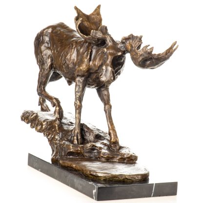 Bronzefigur Elch 38x52x19cm – Bild 4
