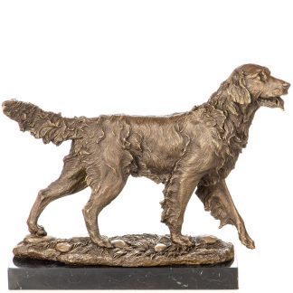 Bronzefigur Jagdhund 30x38x16cm Bronzefigur Jagdhund 30x38x16cm