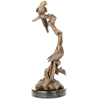 Bronzefigur Papageien 57x22x22cm