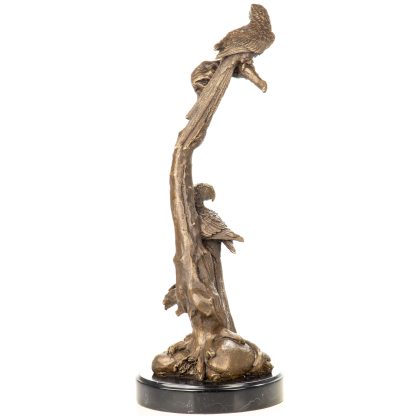 Bronzefigur Papageien 57x22x22cm – Bild 4