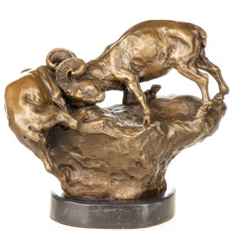 Bronzefigur-Steinboecke-23x28x17cm