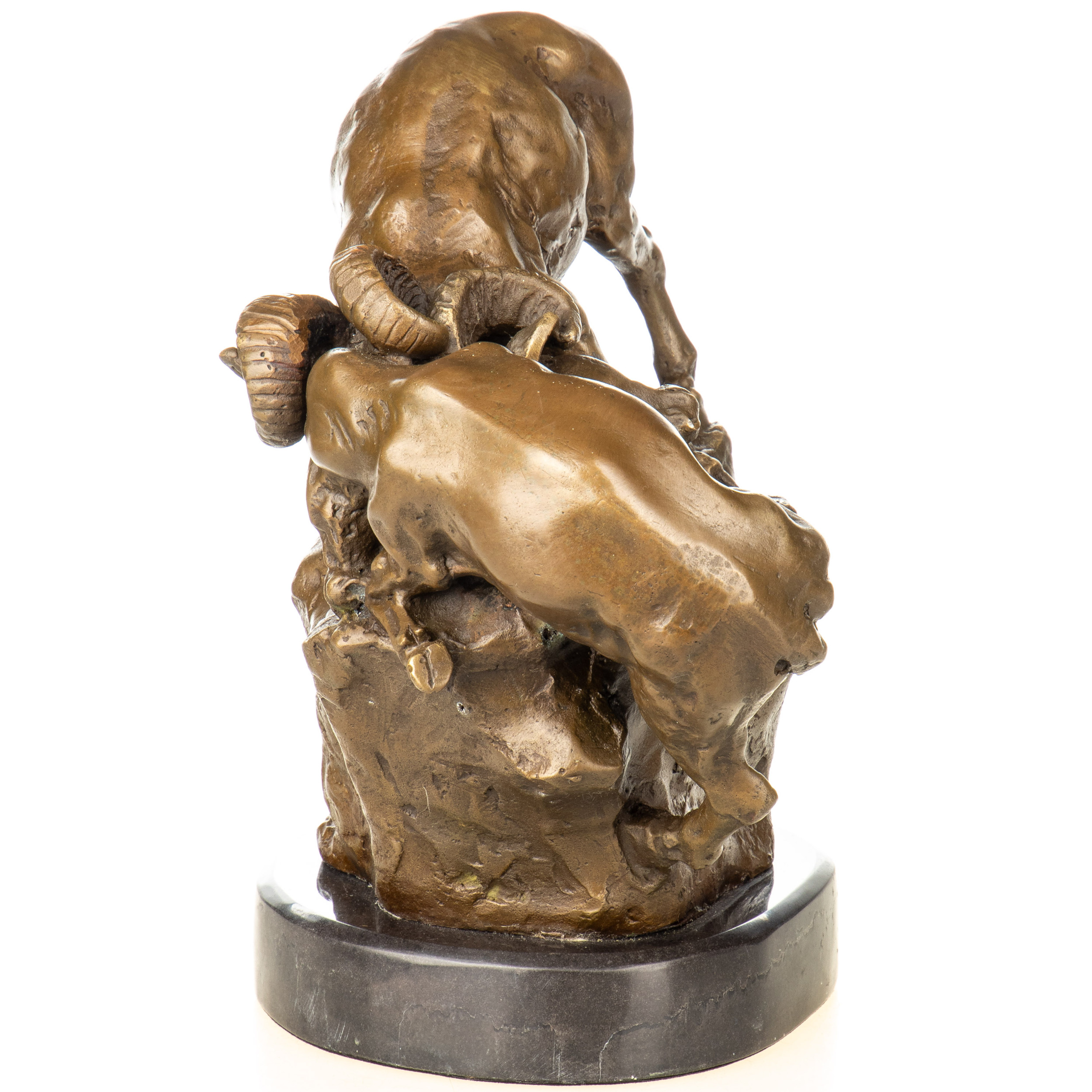 Bronzefigur Steinböcke 23x28x17cm2 Bronzefigur-Steinboecke-23x28x17cm