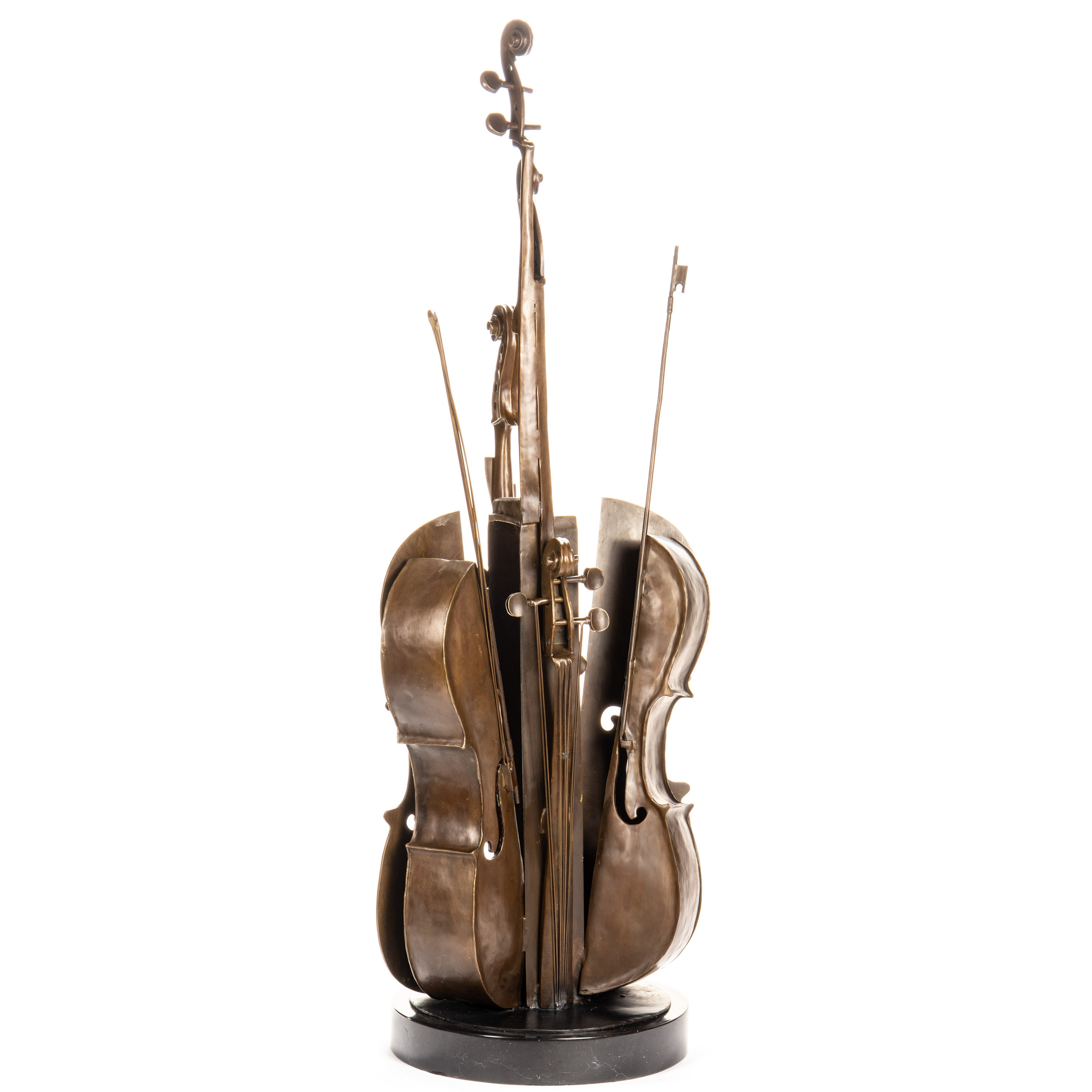 Moderne Bronzefigur Cello 155x62x45cm2 Moderne Bronzefigur Cello 155x62x45cm2