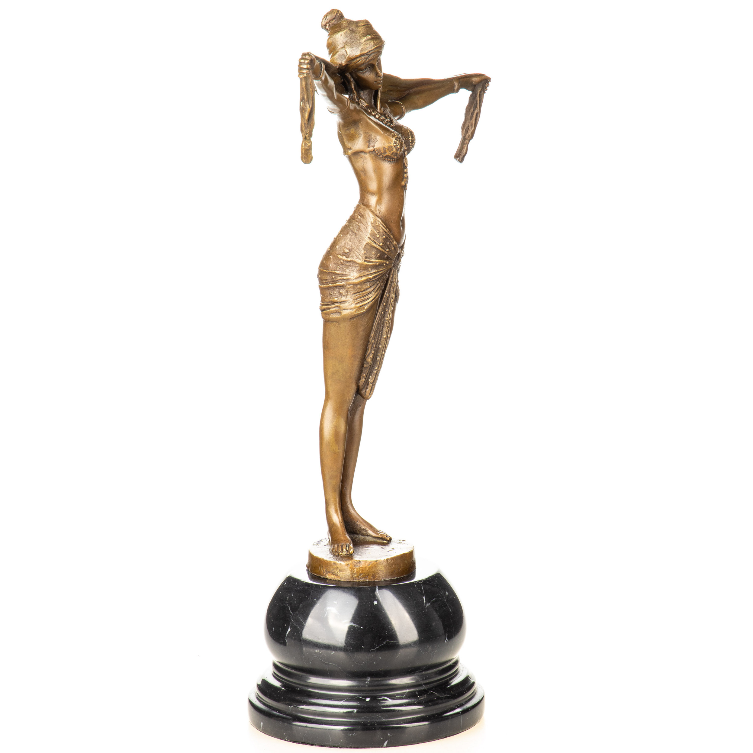 Art Deco Bronzefigur Scarf Dancer Tänzerin mit Schal nach D.H.Chiparus 39x26x13cm2 Art-Deco-Bronzefigur-Scarf-Dancer-Taenzerin-mit-Schal-nach-D.H.Chiparus-39x26x13cm2