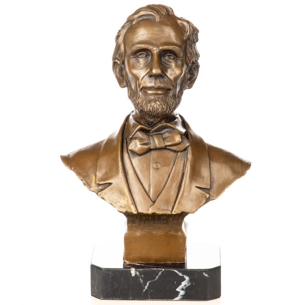 Bronzefigur-Bueste-Abraham-Lincoln-27x18x11cm