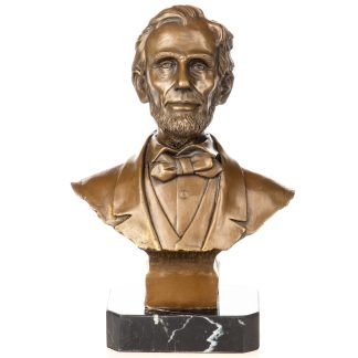Bronzefigur Büste Abraham Lincoln 27x18x11cm Bronzefigur-Bueste-Abraham-Lincoln-27x18x11cm