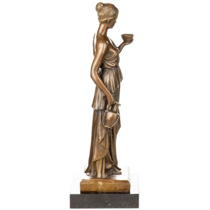 Bronzefigur-Frau-mit-Krug-und-Becher-40x13x13cm2