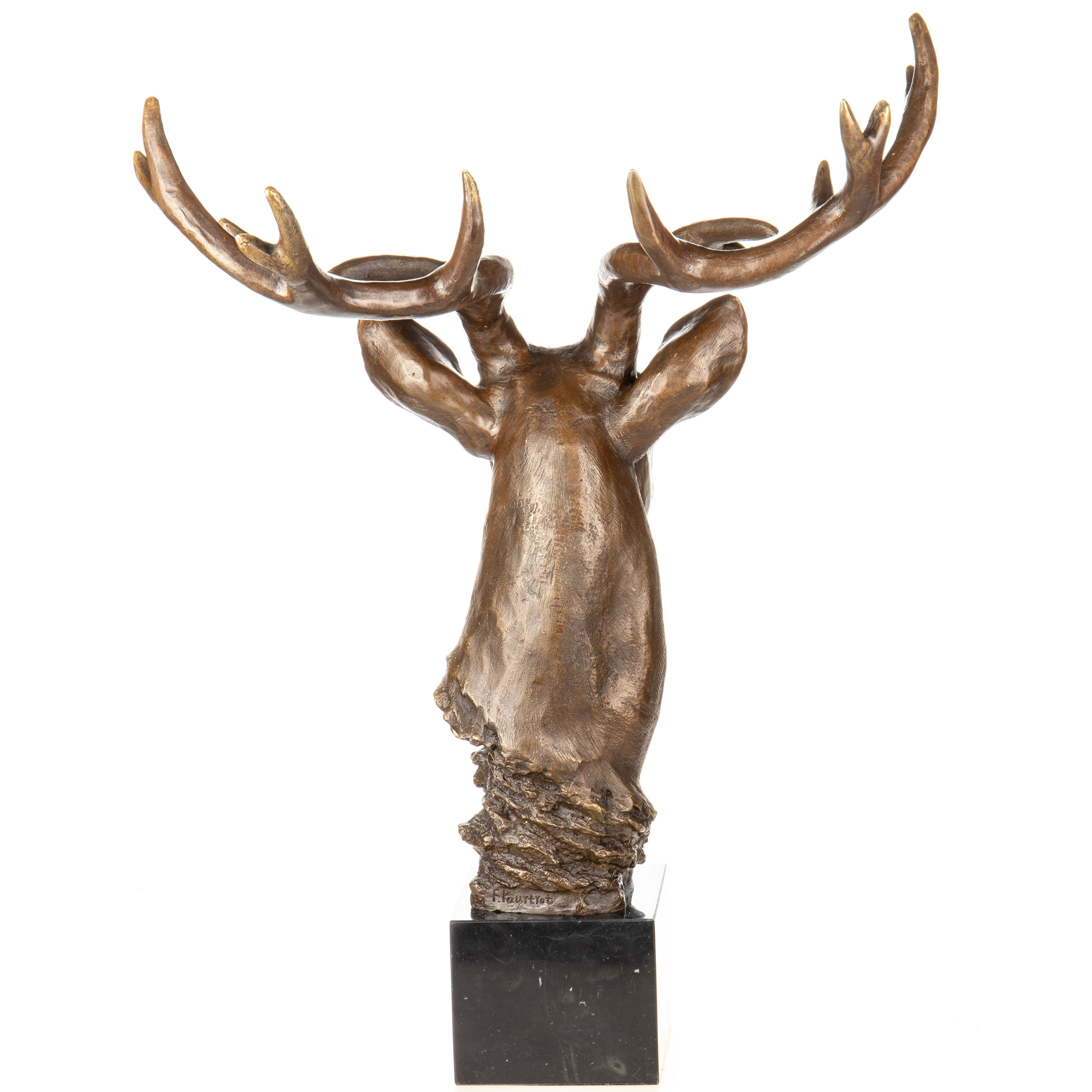 Bronzefigur Hirsch Büste 56x42x36cm4 Bronzefigur Hirsch Büste 56x42x36cm – Bild 4