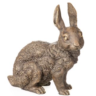 Bronzefigur-Kaninchen-28x25x13cm