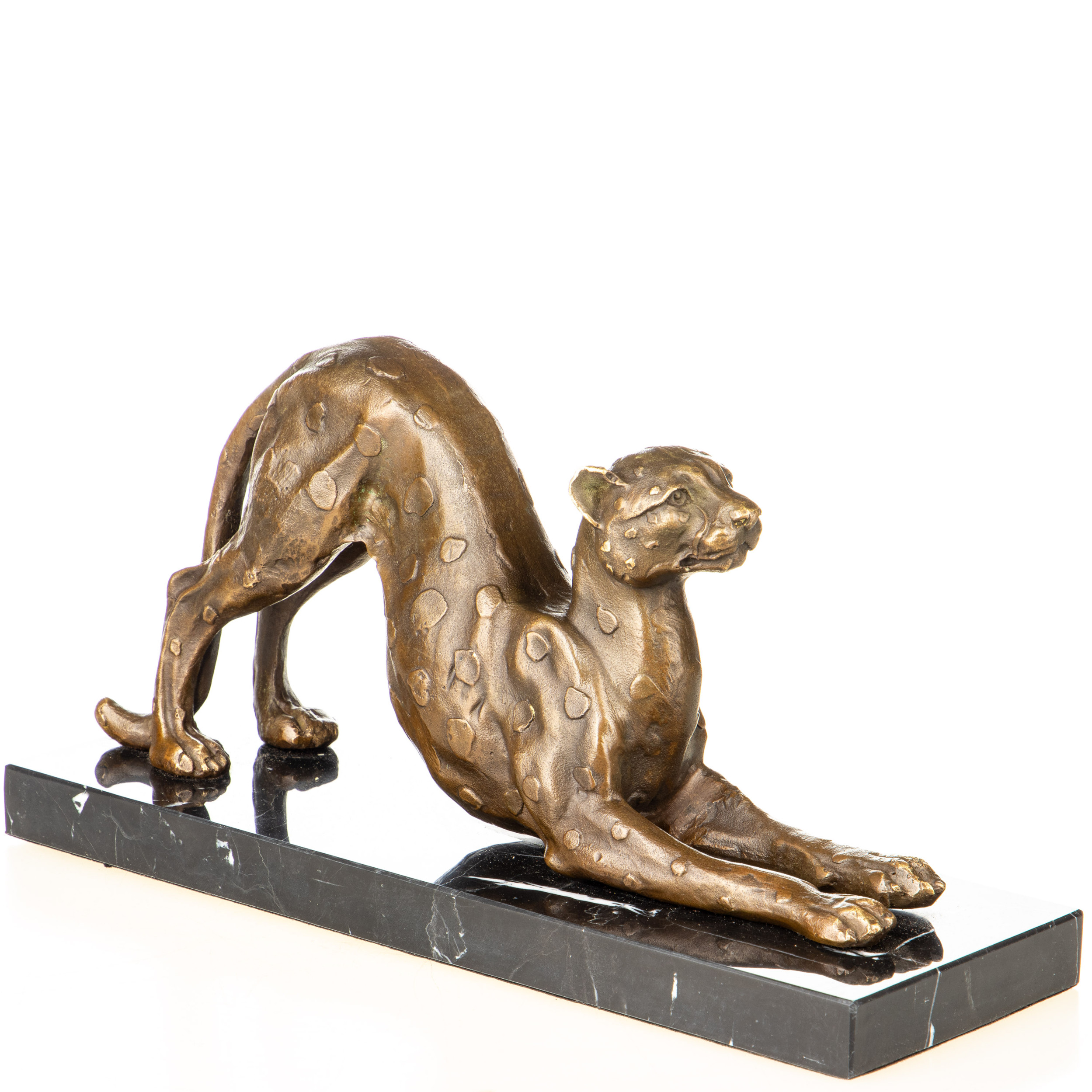 Bronzefigur Leopard 14x27x9cm3 Bronzefigur Leopard 14x27x9cm – Bild 3