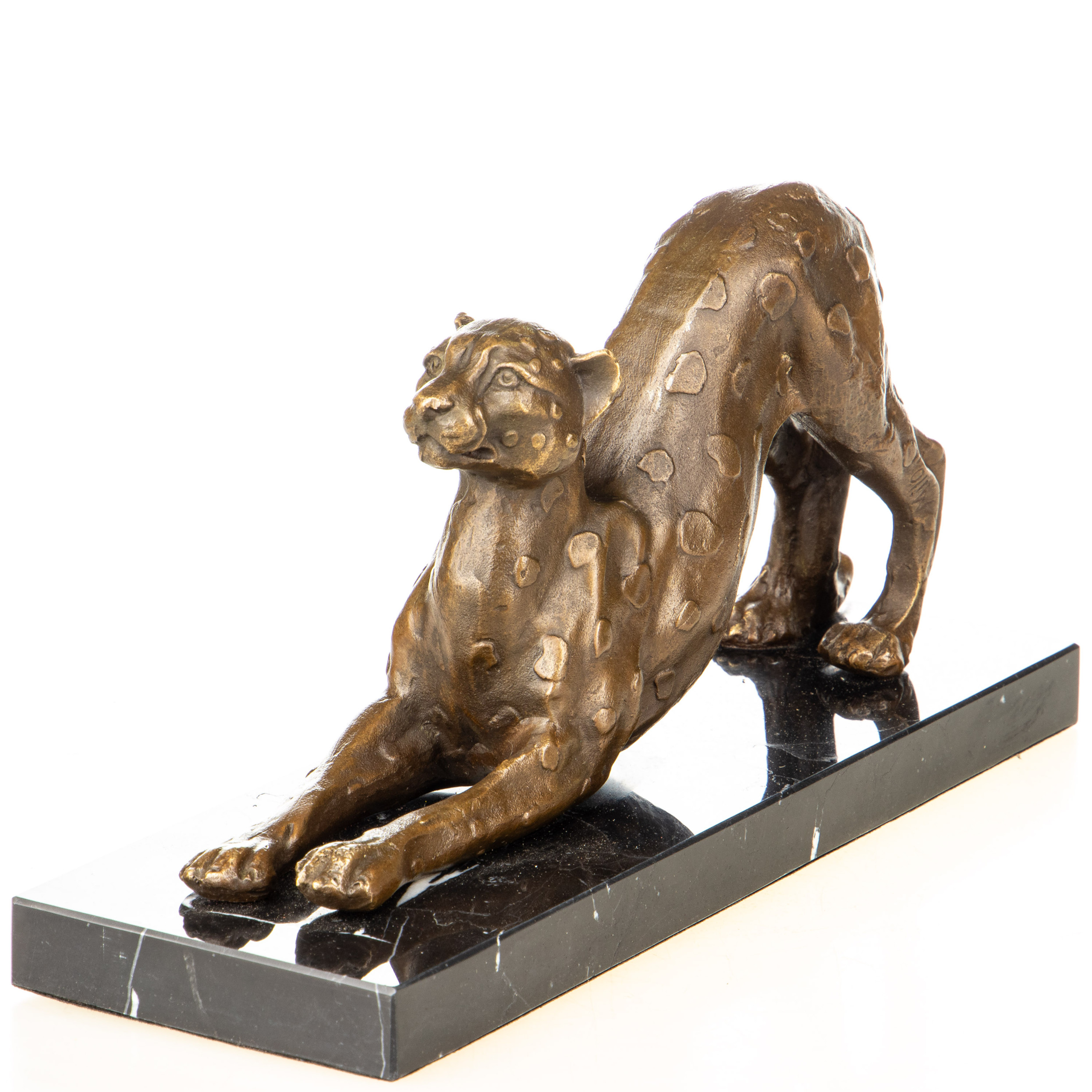 Bronzefigur Leopard 14x27x9cm4 Bronzefigur Leopard 14x27x9cm – Bild 4