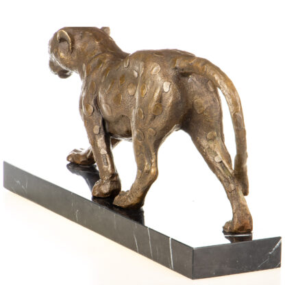 Bronzefigur Leopard 20x42x10cm3