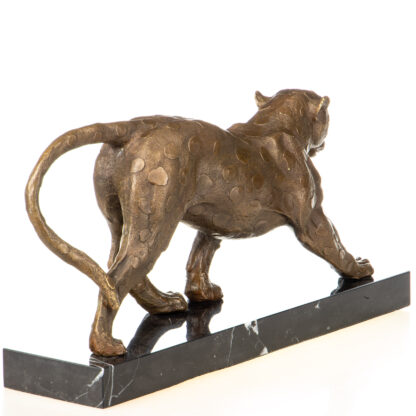 Bronzefigur Leopard 20x42x10cm – Bild 3