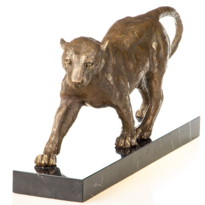 Bronzefigur Leopard 20x42x10cm – Bild 4