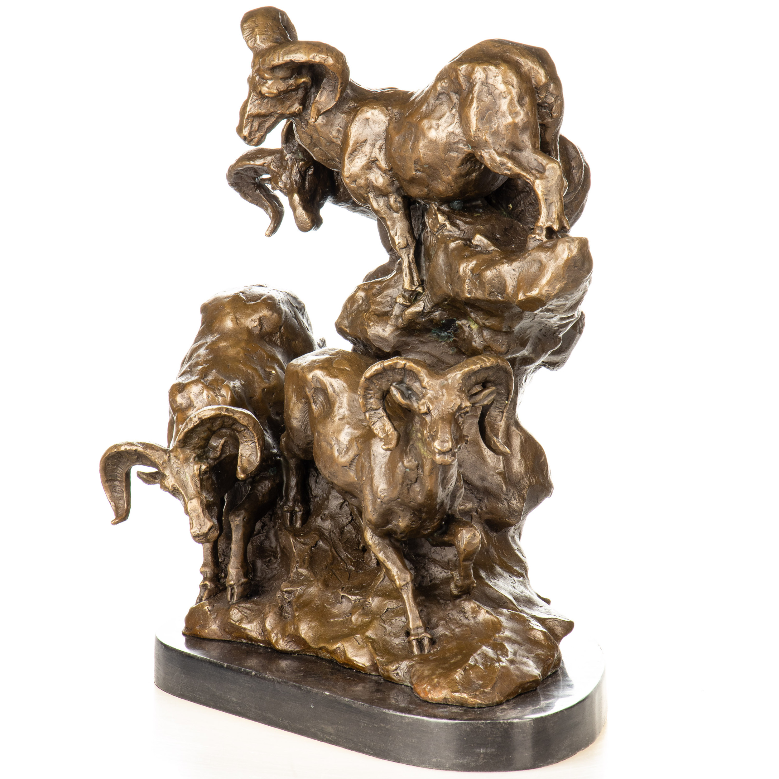 Bronzefigur Steinböcke 40x44x28cm6 Bronzefigur Steinböcke 40x44x28cm – Bild 6