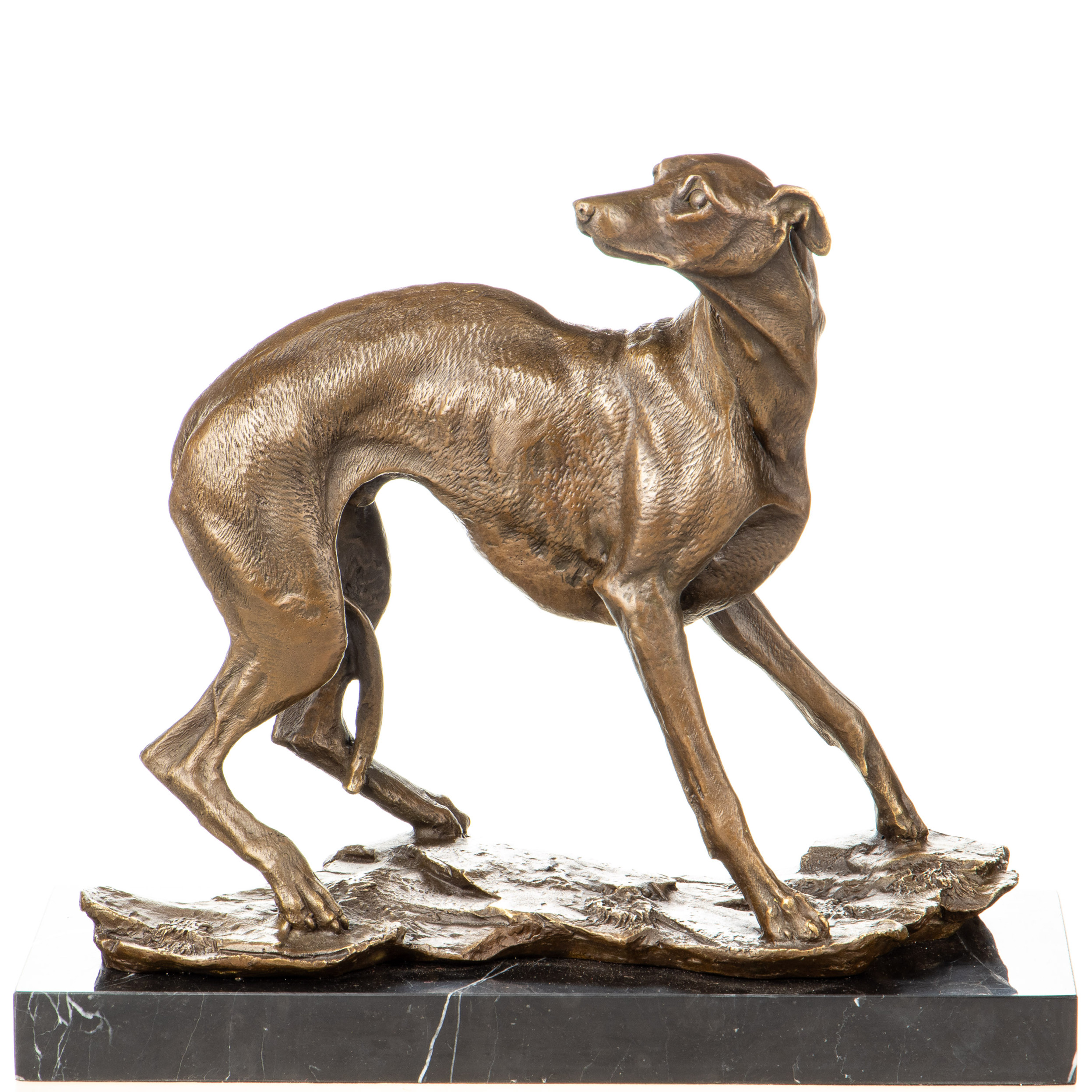 Bronzefigur Windhund 32x36x18cm Bronzefigur Windhund 32x36x18cm