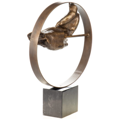 Moderne Bronzefigur Hände 46x34x12cm2