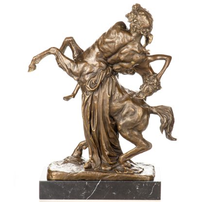 Mythologische Bronzefigur Raub der Hippodameia 50x40x22cm – Bild 3
