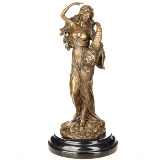 Mythologische-Bronzefigur-der-Goettin-Fortuna-30x14x14cm