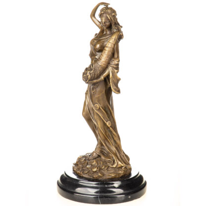 Mythologische Bronzefigur der Göttin Fortuna 30x14x14cm – Bild 4
