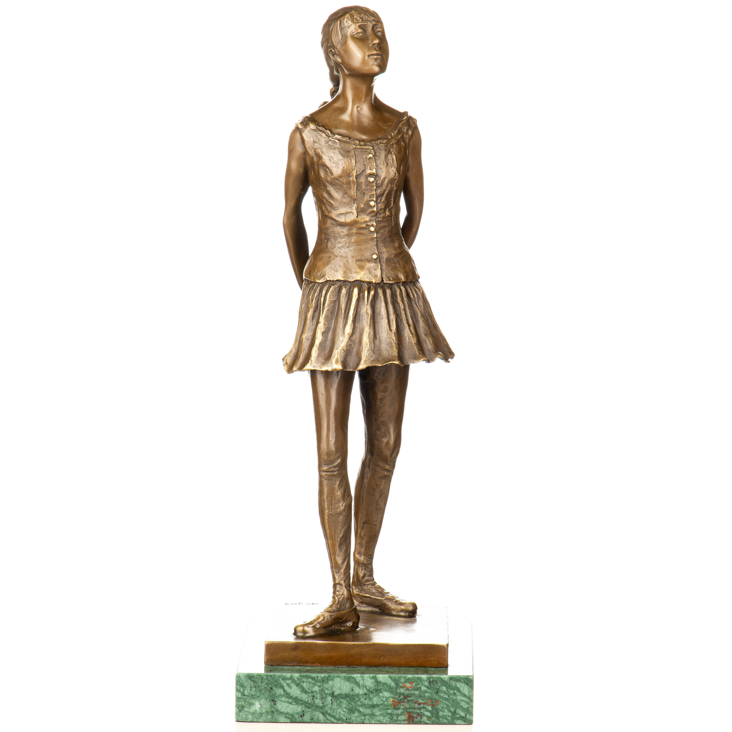 Bronzefigur Kleine 14 Jährige Tänzerin nach Degas 45x15x15cm Bronzefigur Kleine 14 Jährige Tänzerin nach Degas 45x15x15cm