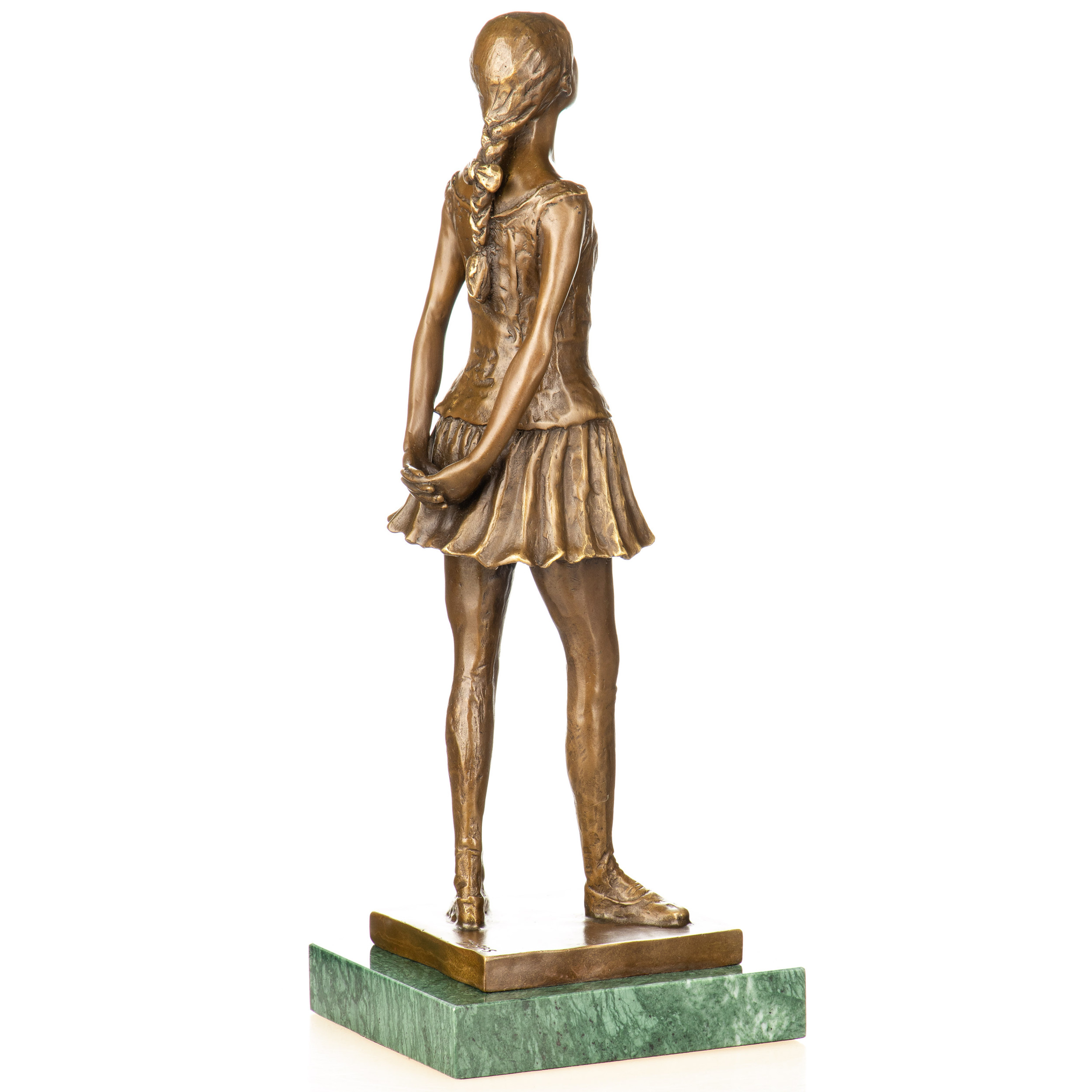 Bronzefigur Kleine 14 Jährige Tänzerin nach Degas 45x15x15cm3 Bronzefigur Kleine 14 Jährige Tänzerin nach Degas 45x15x15cm – Bild 3