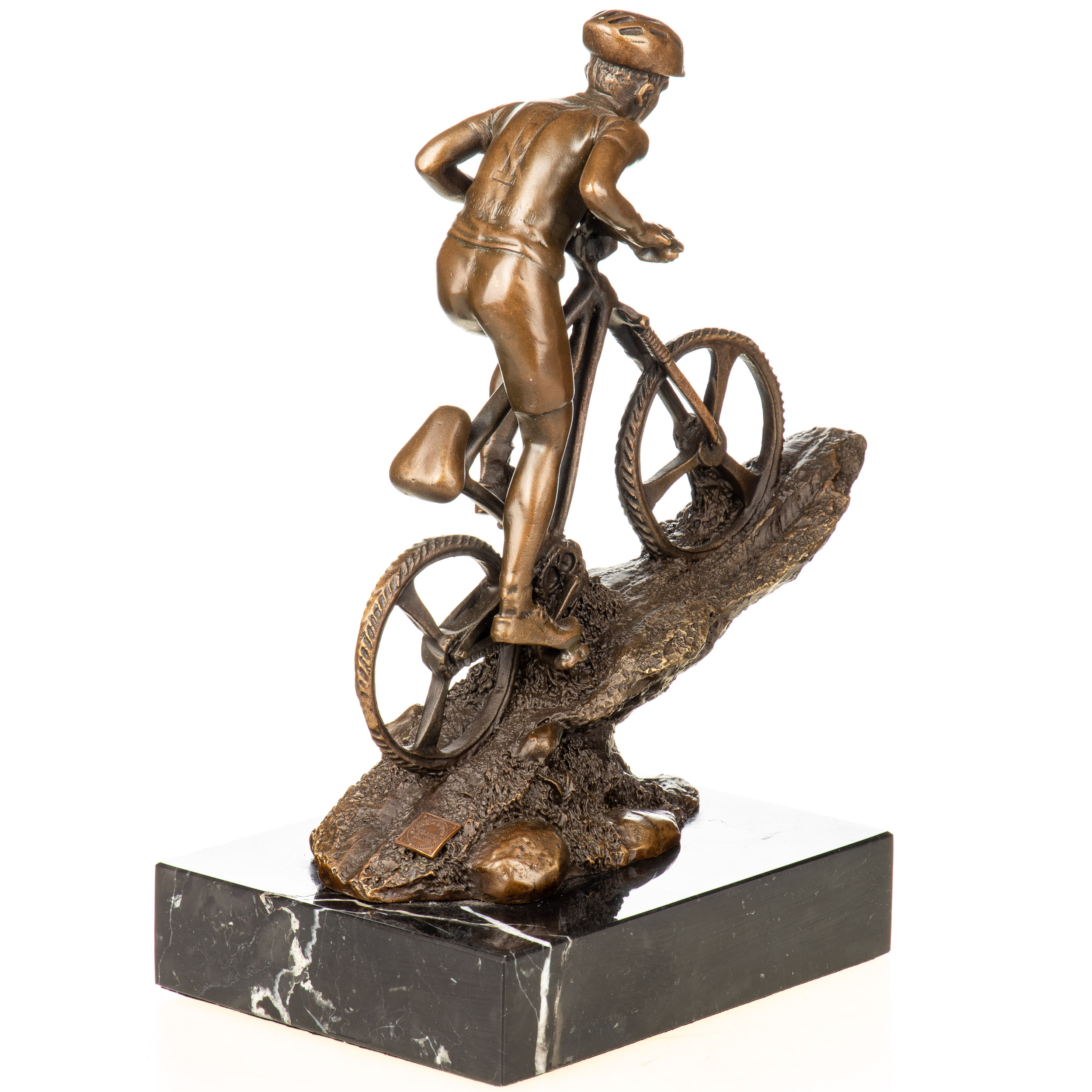 Bronzefigur Mountainbike Fahrer 26x21x12cm2 Bronzefigur-Mountainbike-Fahrer-26x21x12cm2