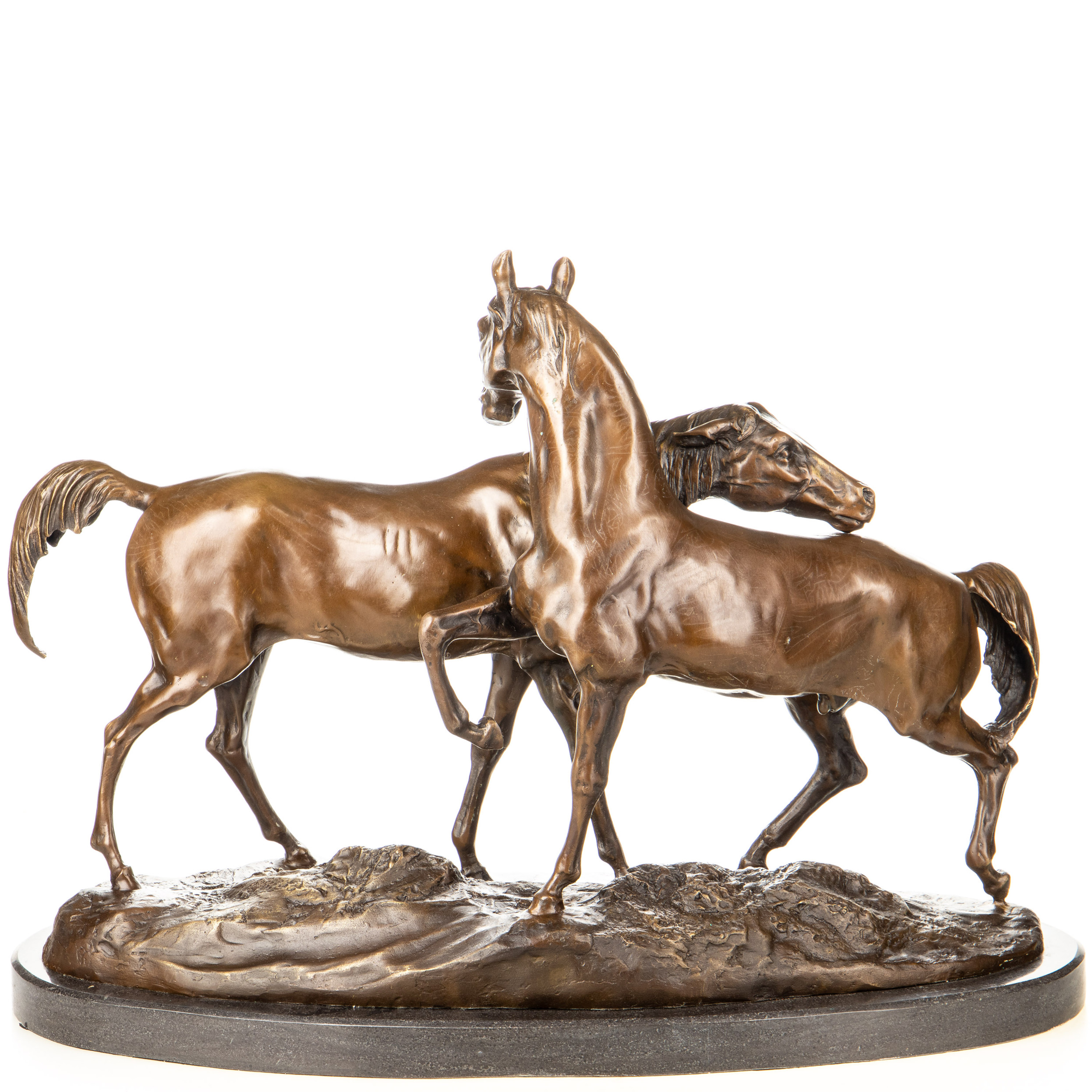 Bronzefigur Pferde 42x57x26cm2 Bronzefigur Pferde 42x57x26cm2