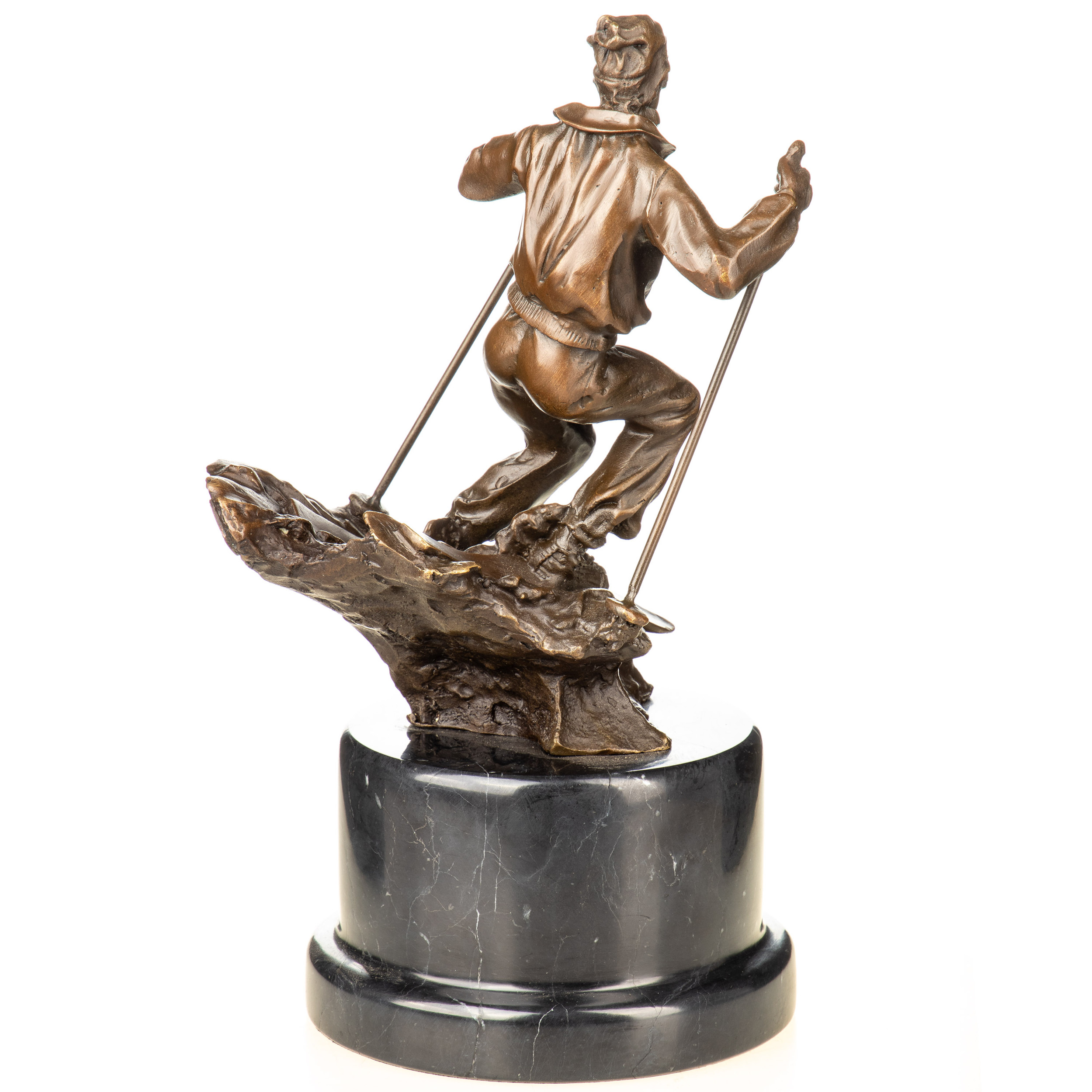 Bronzefigur Skifahrer 28x18x14cm3 Bronzefigur Skifahrer 28x18x14cm – Bild 3