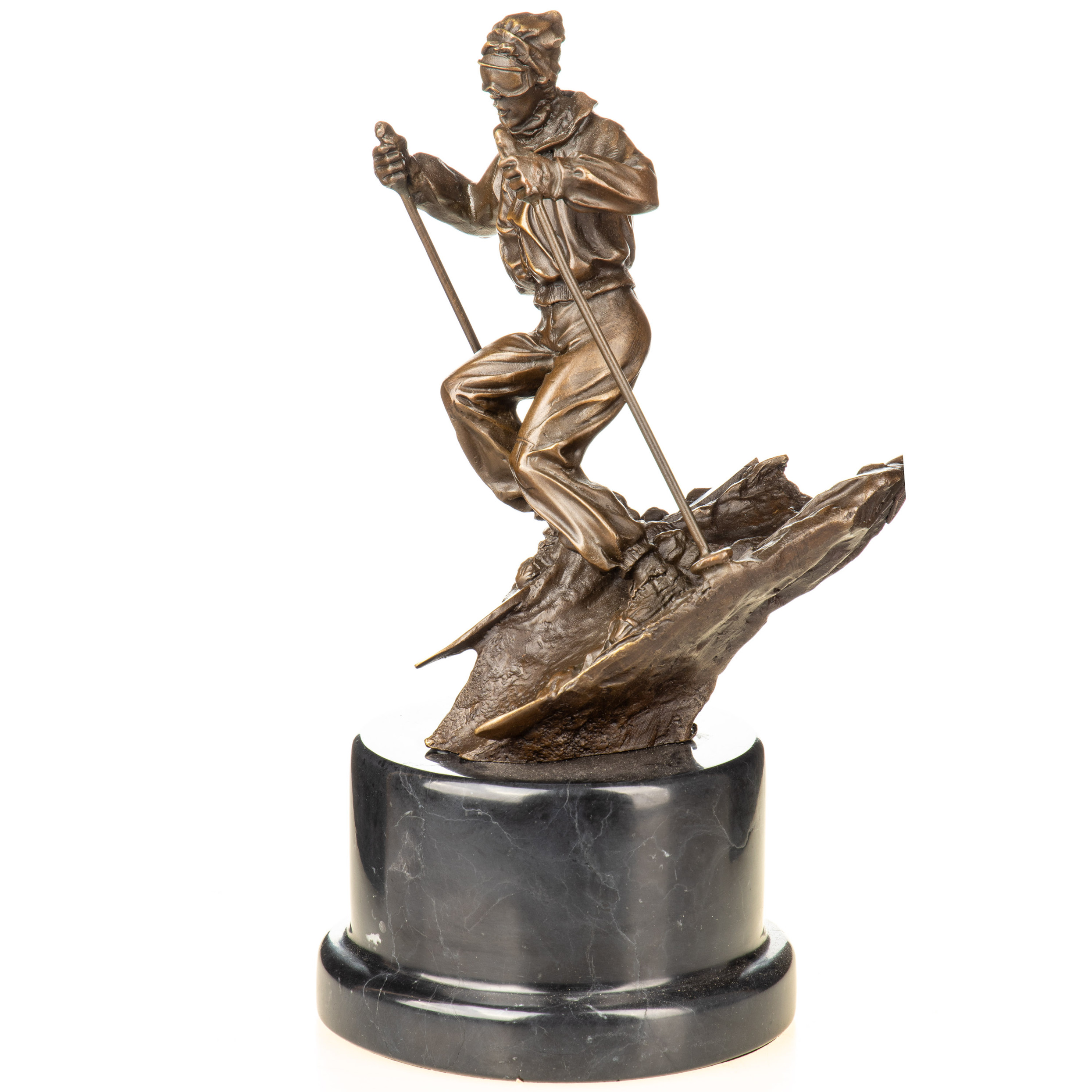 Bronzefigur Skifahrer 28x18x14cm5 Bronzefigur Skifahrer 28x18x14cm – Bild 5
