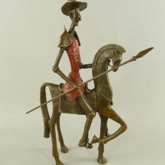 Bronzefigur Salvadore Dali Reiter Farbig 44x8x30cm